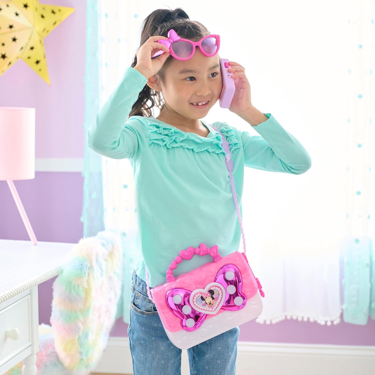 Disney Junior Minnie Mouse - Bowfabulous Bag Set Dress-Up Toy Purse