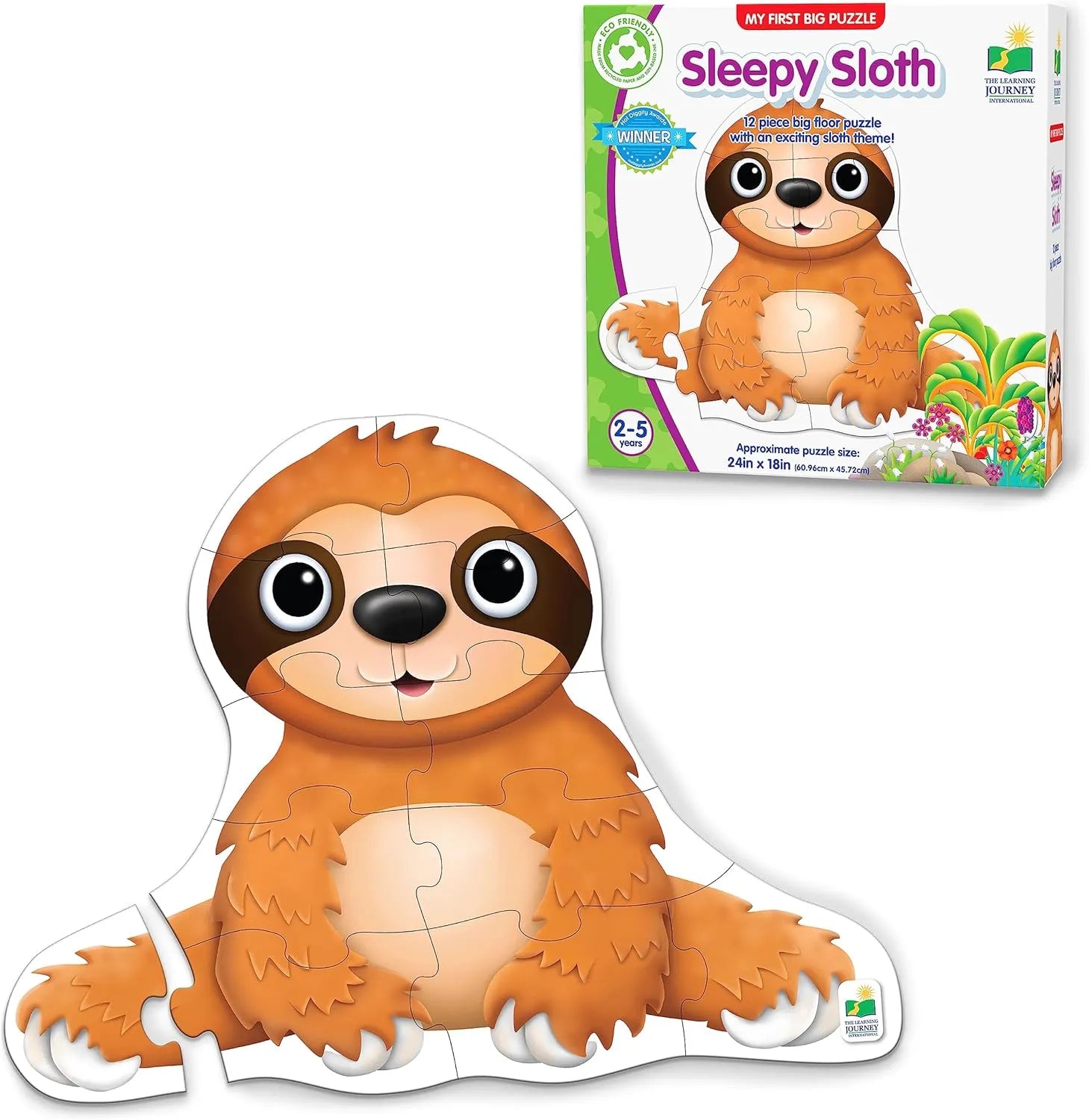 The Learning Journey My First Big Floor Puzzle (Sleepy Sloth)