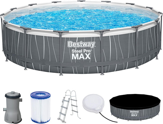 Bestway Steel Pro Max Led Round Pool Set (15' x 42"/4.57m x 1.07m)