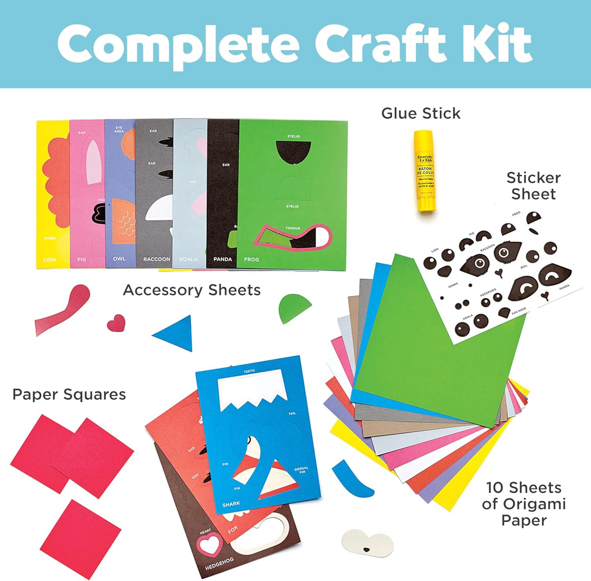 Creativity for Kids Corner Creature Bookmarks Origami Mini Kit