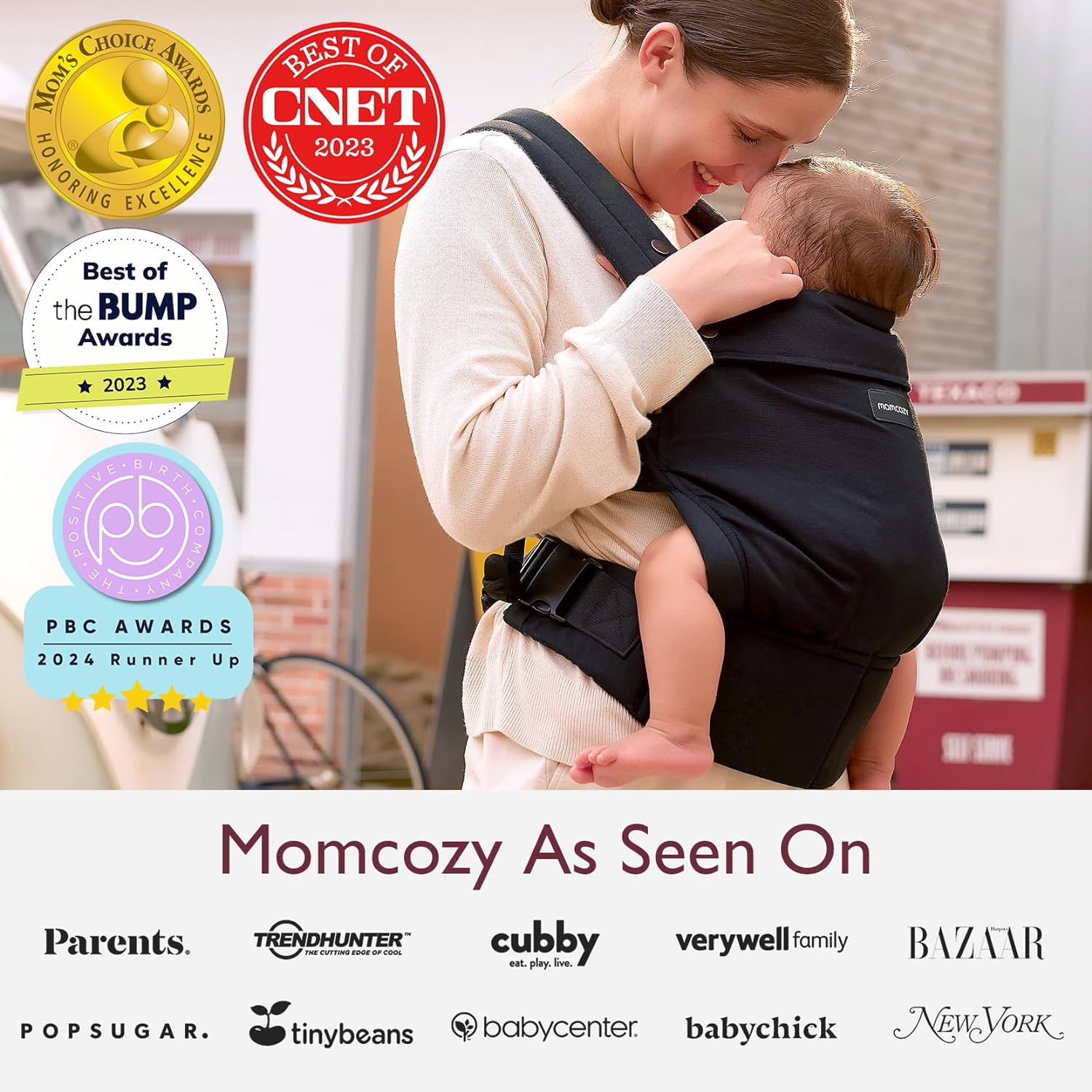 Momcozy Baby Carrier 3m+ , Black