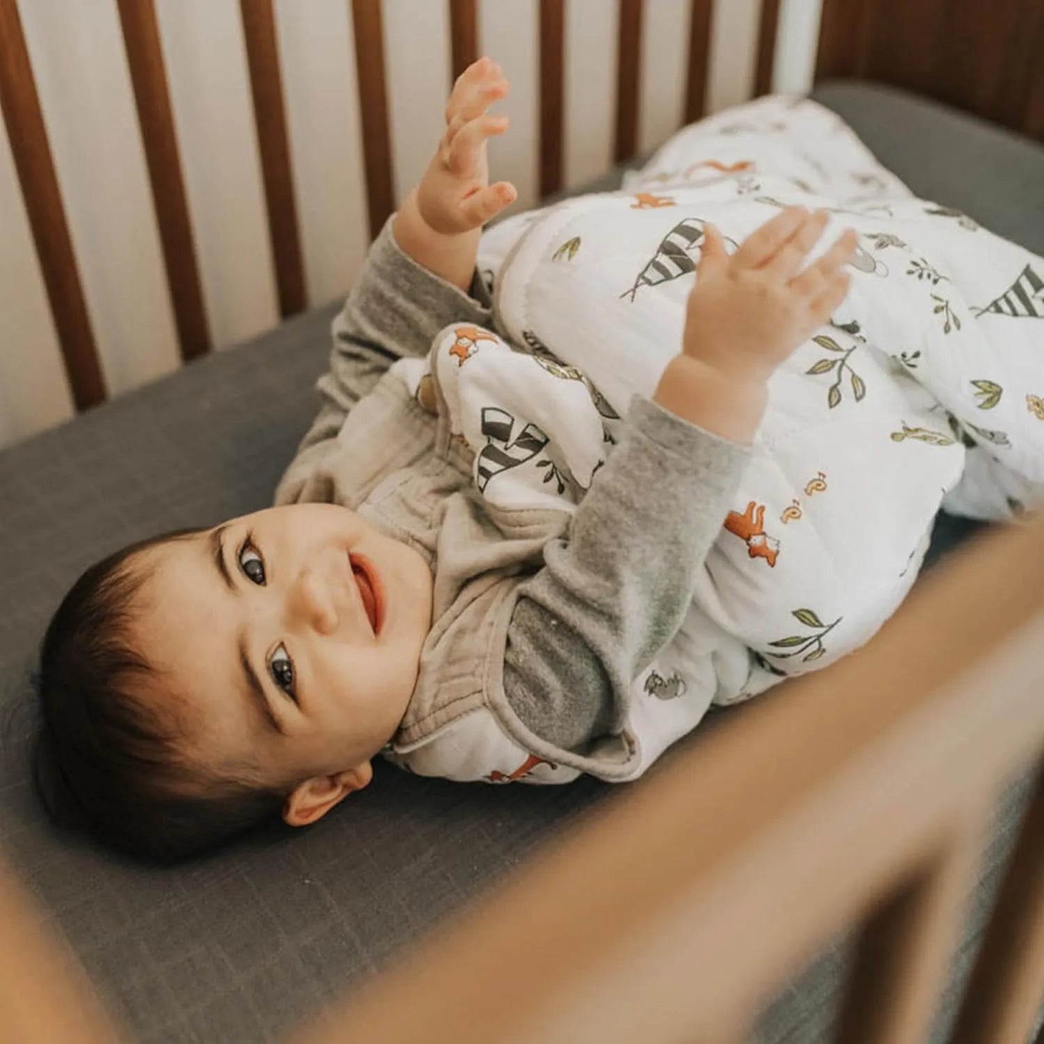 Little Unicorn Cotton Muslin Sleep Bag - Small (0-6 Months)