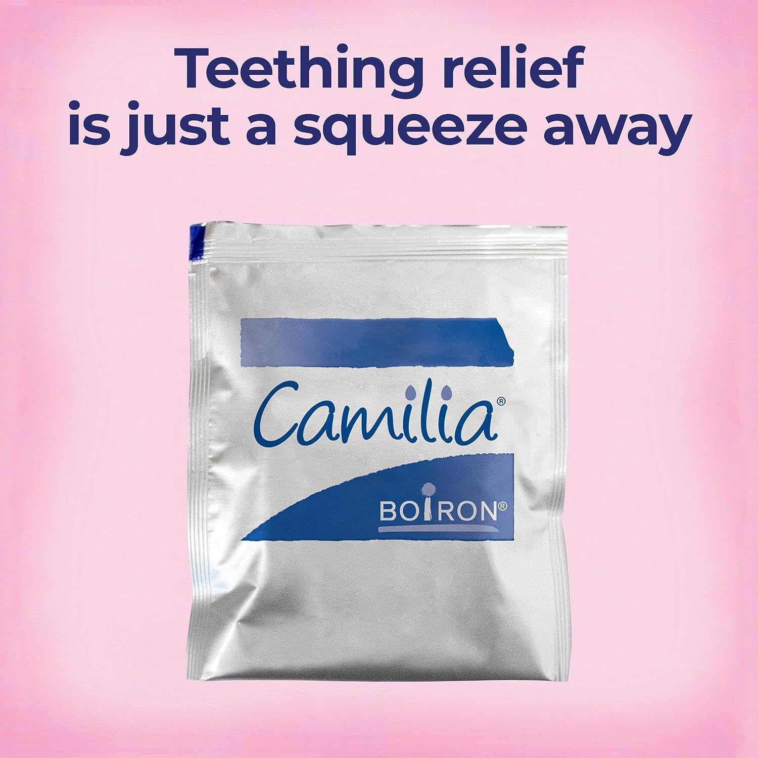 Boiron Camilia Teething Drops for Daytime and Nighttime Relief of Painful or Swollen Gums and Irritability in Babies - 60 Count