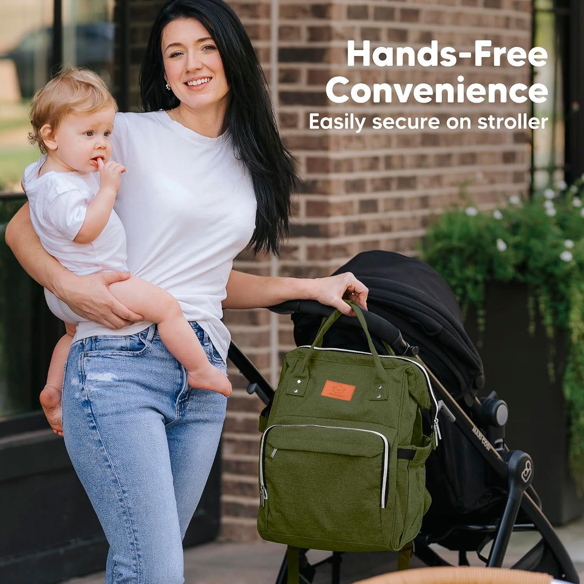 Keababies Original Diaper Bag (Coffee Brown)
