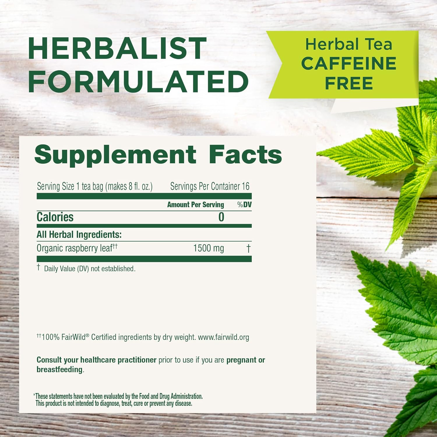 Traditional Medicinals Organic Raspberry Leaf Tea, Supports Healthy Pregnancy and Soothes Menstrual Cramps