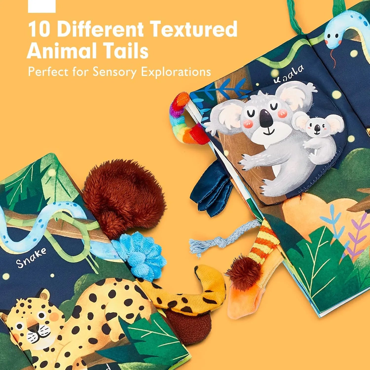 Hahaland Baby Books, Tummy Time Toy High Contrast Sensory Toys (0-6 Months)