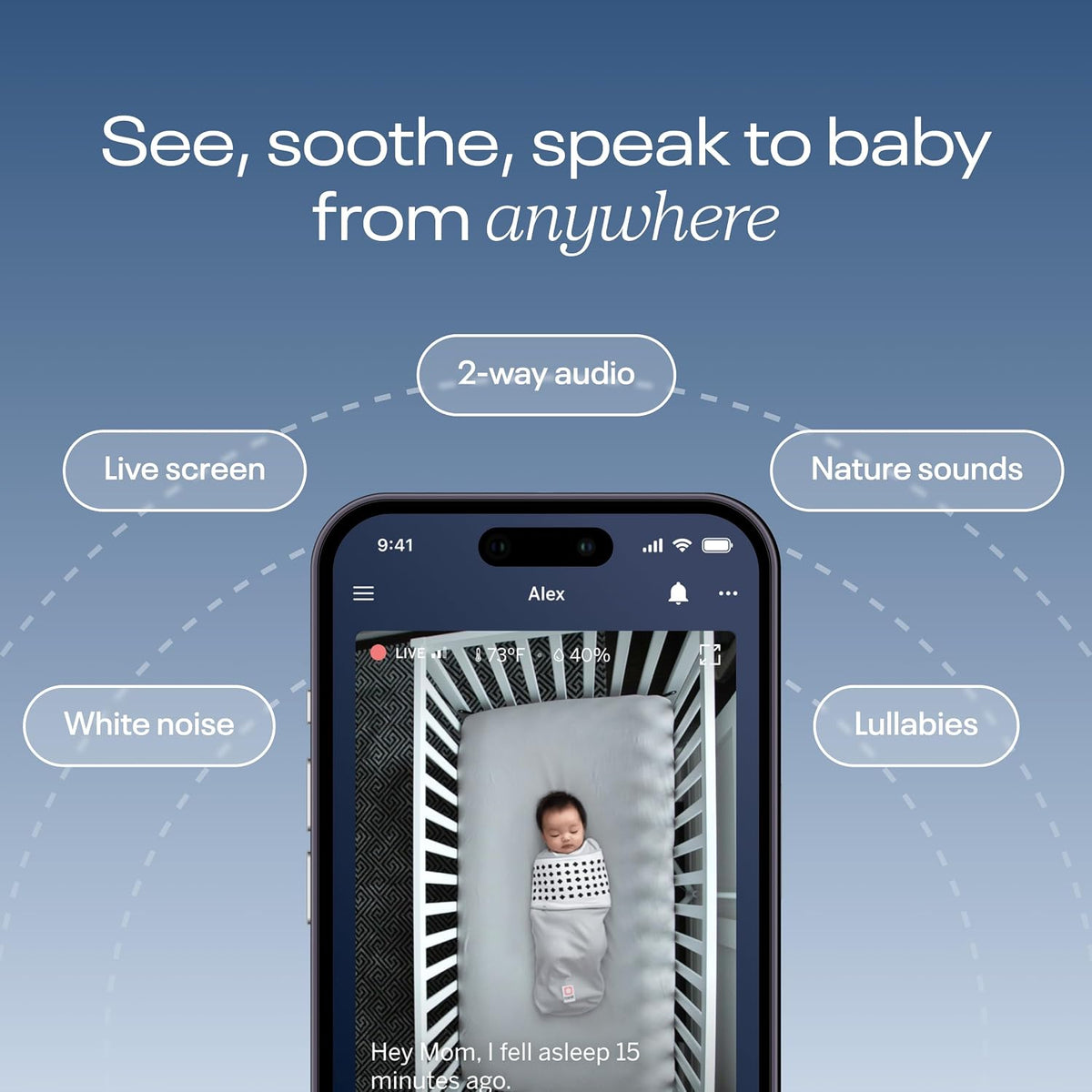 Nanit Pro Baby Monitor with Wall Mount & Sleep Tracking
