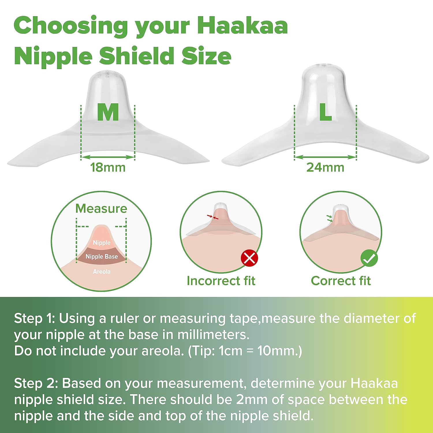 Haakaa Ultra Thin Silicone Nipple Shields with Case