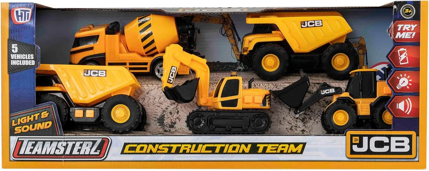 Teamsterz JCB Small LS - Pack of 5