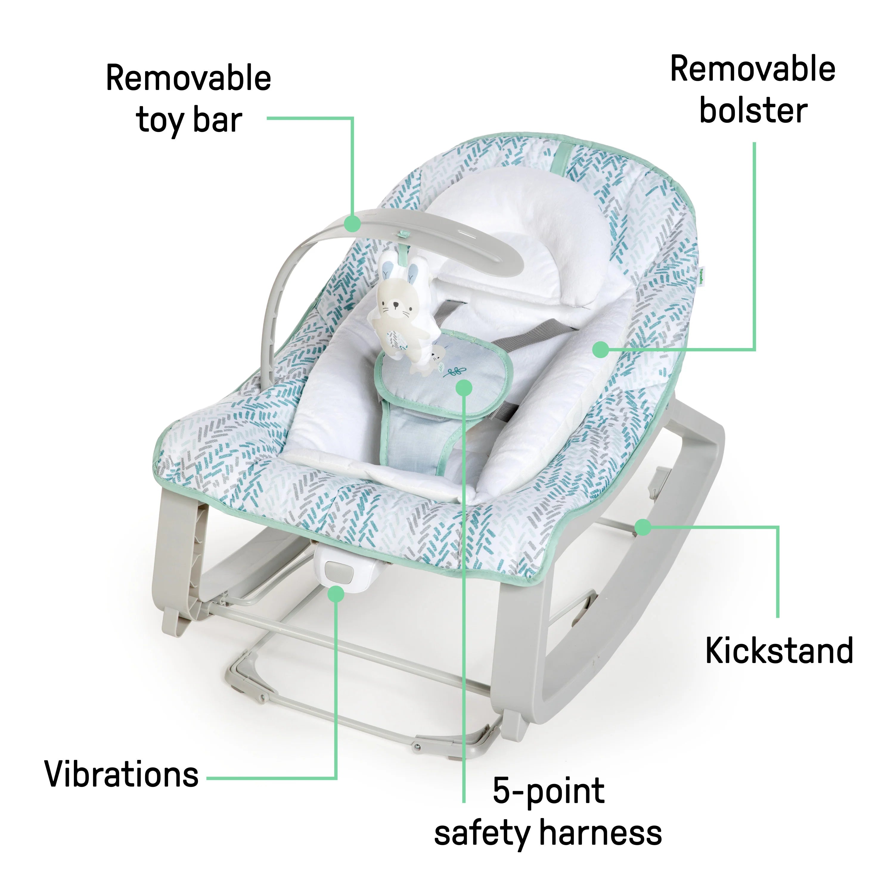 Ingenuity Bounce & Rock Seat (Spruce)