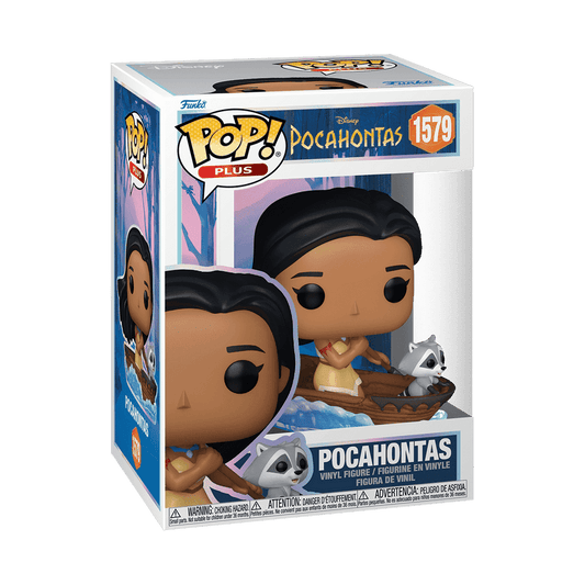 Funko Pop! Plus - Disney Pocahontas 30th Anniversary with Meeko in Canoe Vinyl Figure - 9 cm