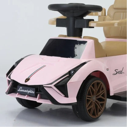 Ride On Pushing Car with Light & Music – Pink