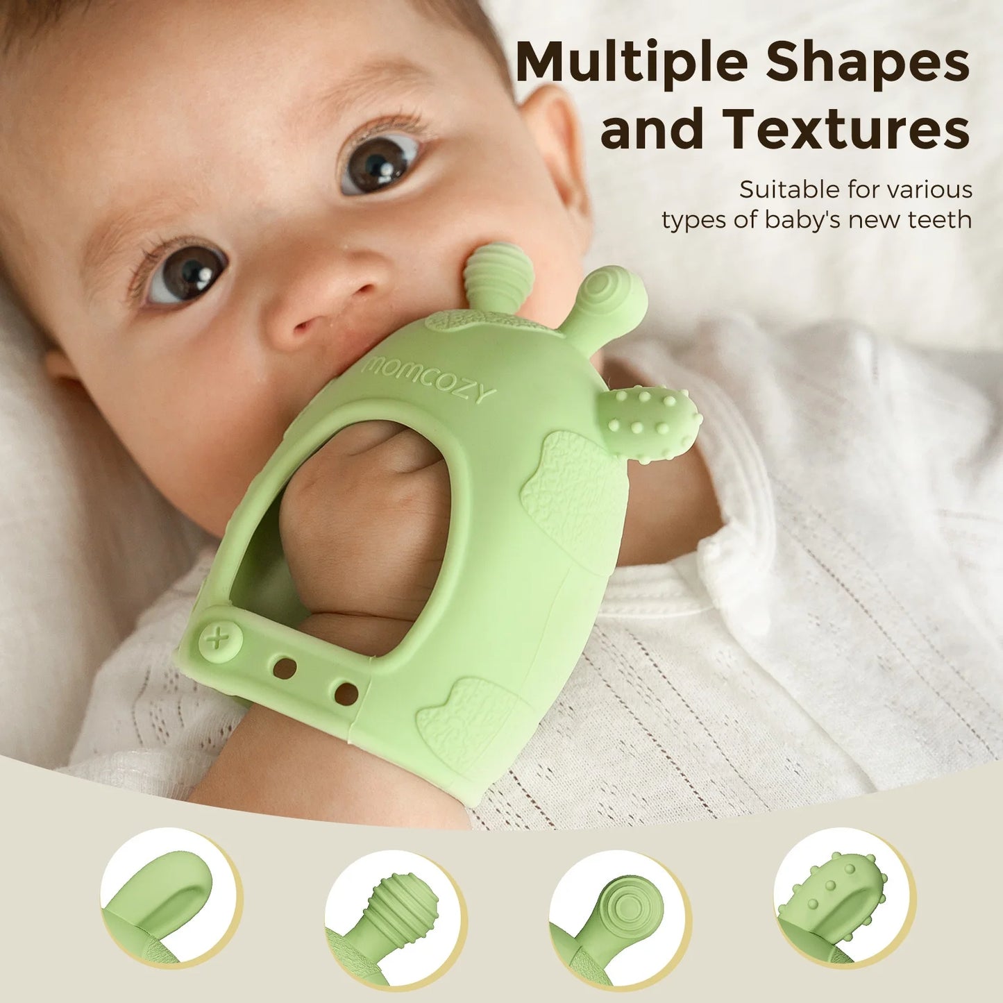 Momcozy Baby Teether Toys - Teething Mitten