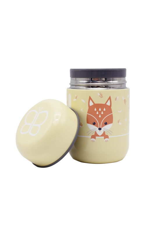 Bbluv Food Thermal Food Container With Spoon (Sand, Fox)