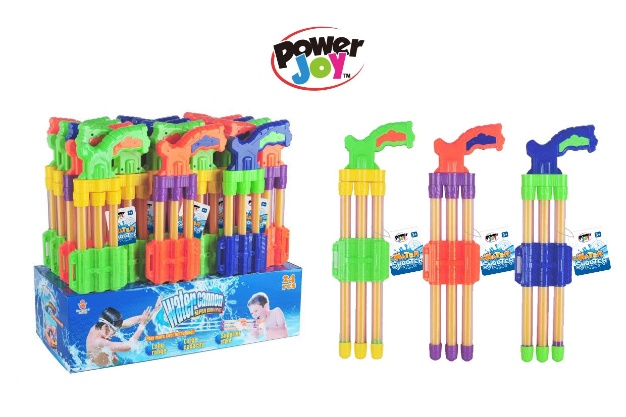 Power Joy Water Shooter Foam 3guns 40cm Cdu24 Woc