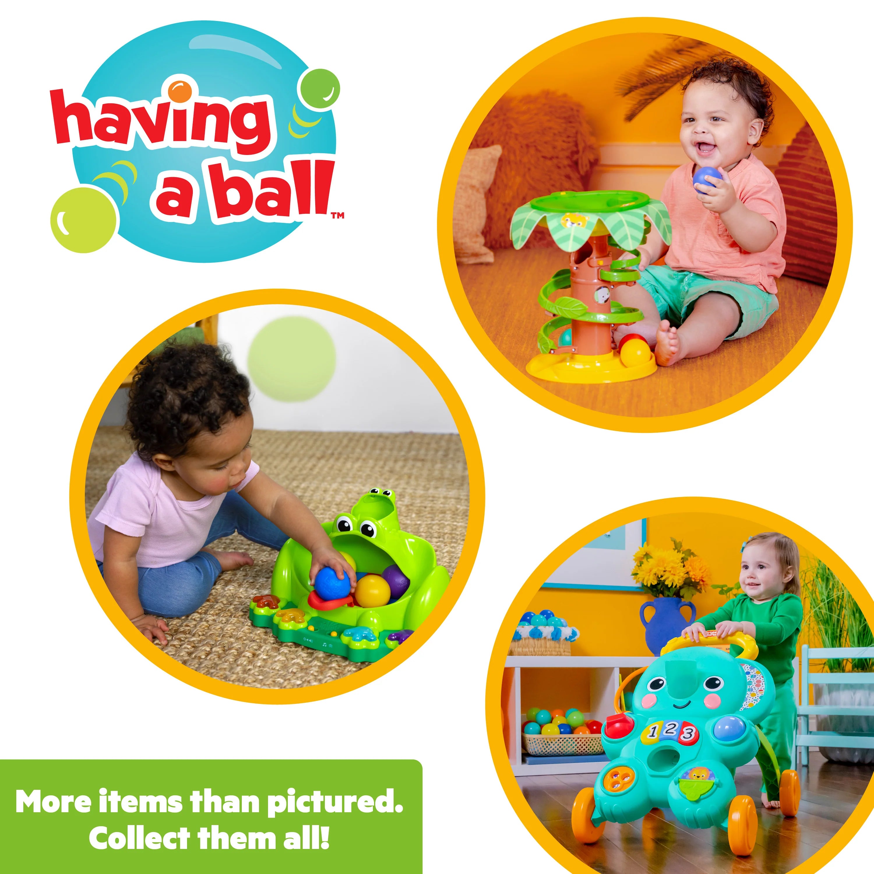 Bright Starts Stroll 'N Roll 2 In 1 Ball Play Walker