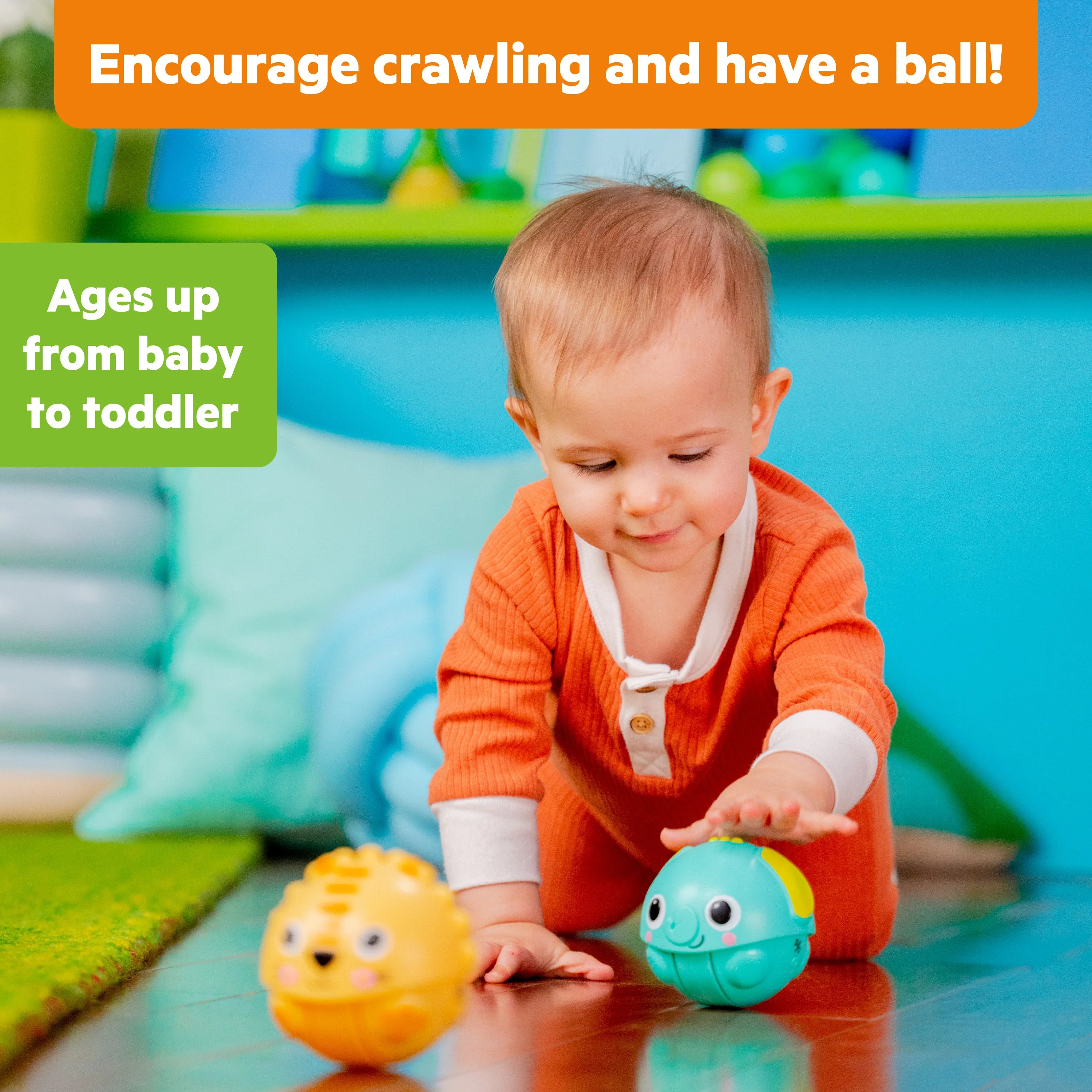 Bright Starts Giggables Roll & Chase Pals