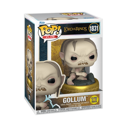 Funko Pop! Plus - The Lord of the Rings Gollum Glow-in-the-Dark Vinyl Figure - 9.4 cm