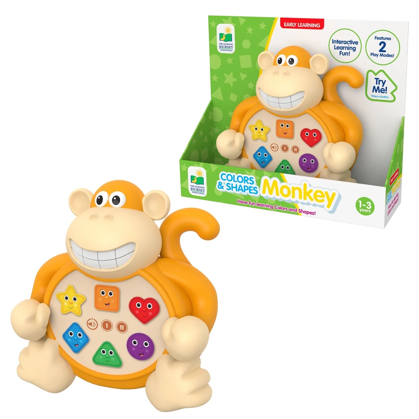 The Learning Journey Early Learning Animals - Colors & Shapes Monkey