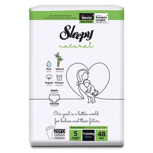 Sleepy Natural Pants-Size 5 Pack of 3
