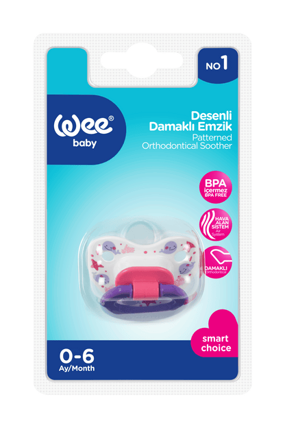 Wee Baby Patterned Body Orthodontic Soother (0-6m).