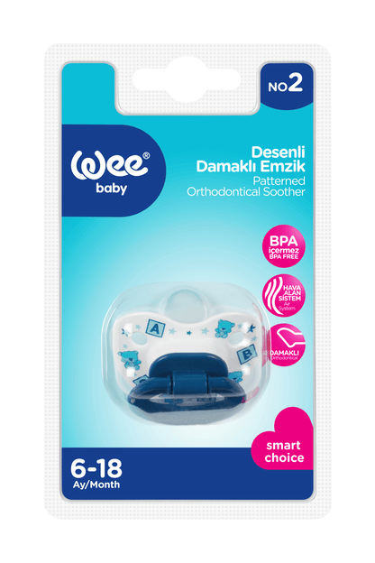 Wee Baby Patterned Body Orthodontic Soother (6-18m)