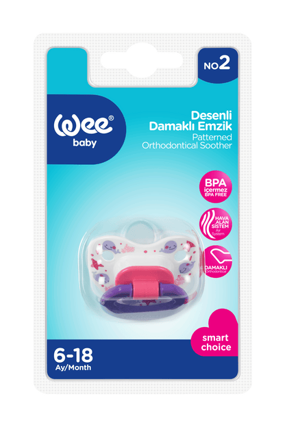 Wee Baby Patterned Body Orthodontic Soother (6-18m)