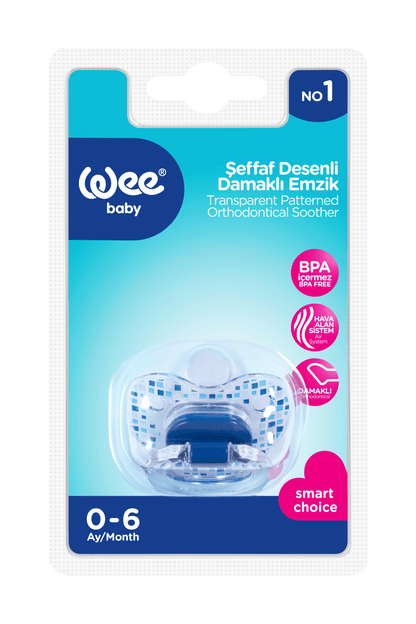 Wee Baby Transparent Patterned Body Orthodontic Soother