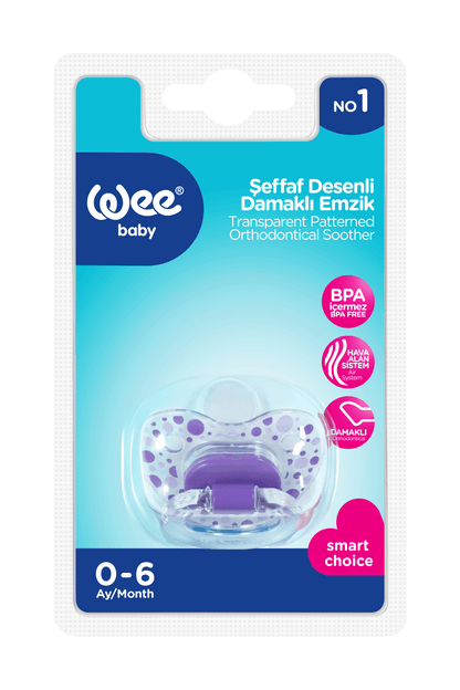 Wee Baby Transparent Patterned Body Orthodontic Soother