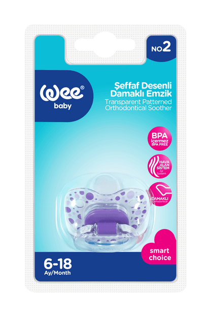 Wee Baby Transparent Patterned Body Orthodontic Soother