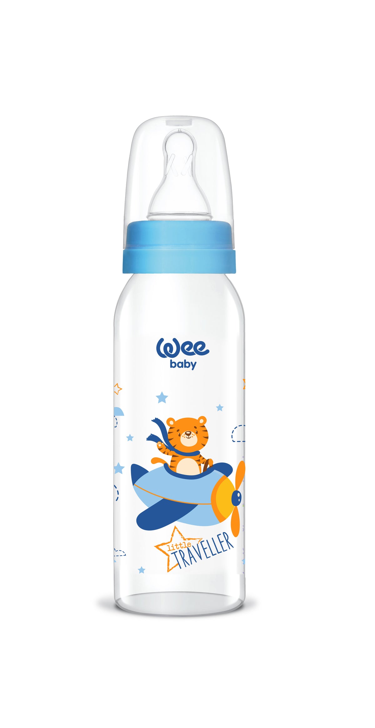 Wee Baby Glass Feeding Bottle (250ml)