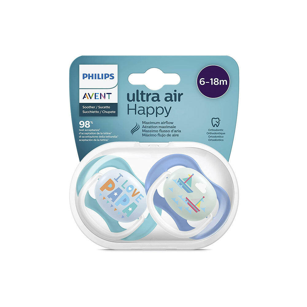 Philips Avent Ultra Air Happy Pacifier, 6-18 months