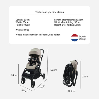 Hamilton by Yoop T1 Buggy - 360° Rotating Seat