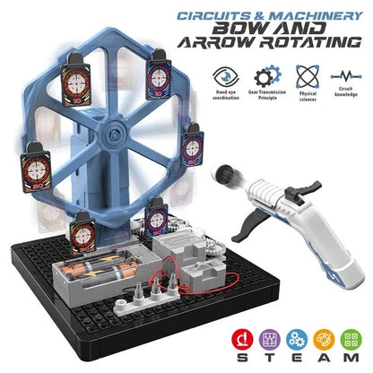 Little Story Electrical Rotating Bow And Arrow – 66 pcs, Blue