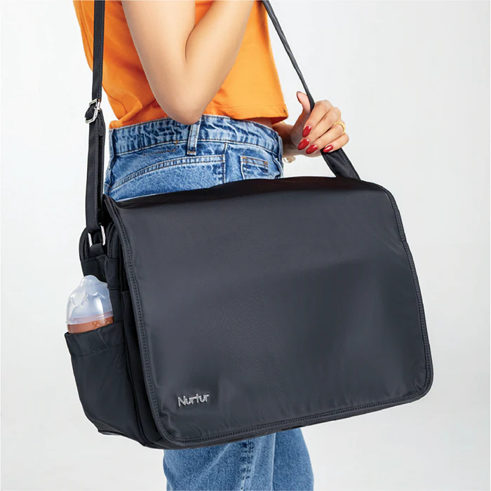 Nurtur Metro Diaper Bag With Bottle Insulator and Changing Pad