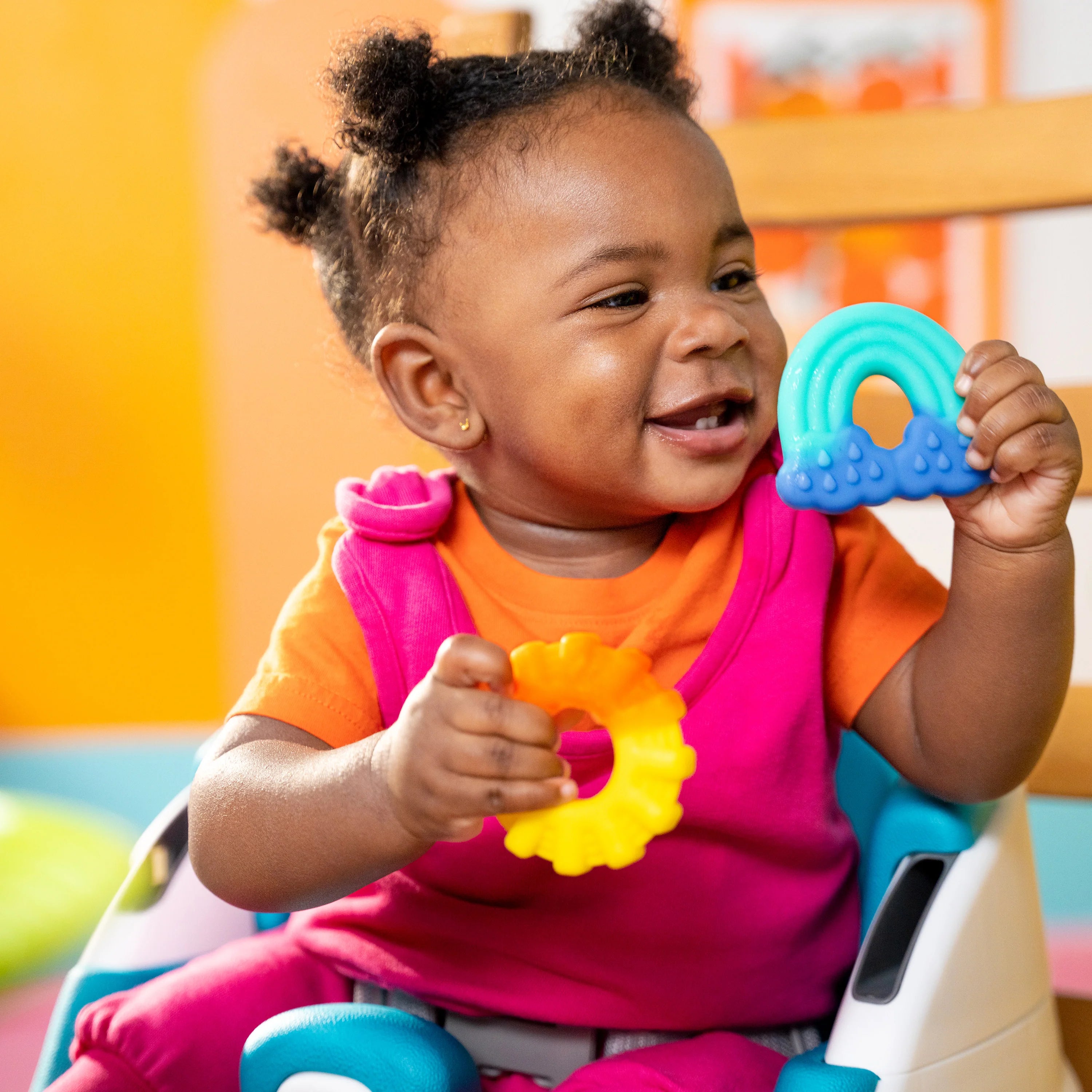 Bright Starts Bright Starts Chance Of Smiles Silicone Teethers