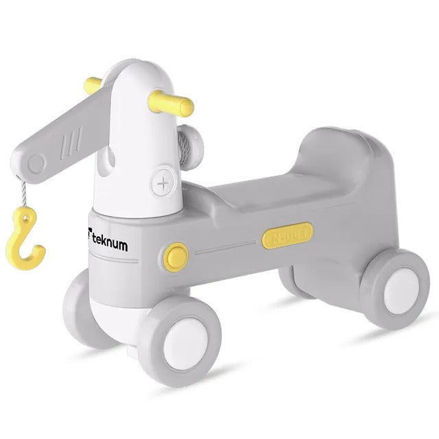 Teknum 2-in-1 Rock Ride On – Grey