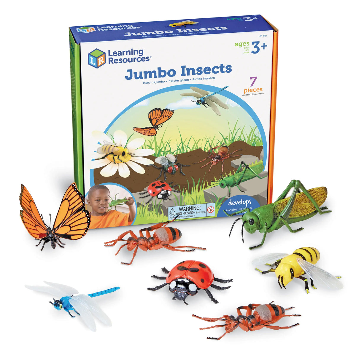 Learning Resources - Jumbo Insects Realistic Figures for Kids