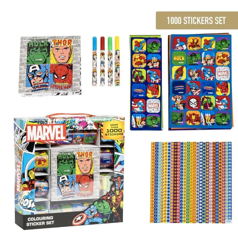 Cerda Marvel Stickers Pack (1000 Pcs)