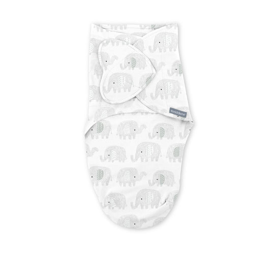 SwaddleMe By Ingenuity Monogram Collection (Scribble Elephant).