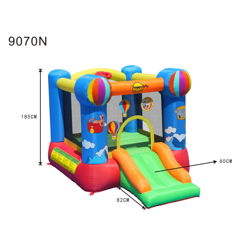 Happy Hop Hot Air Balloon Slide & Hoop Bouncer