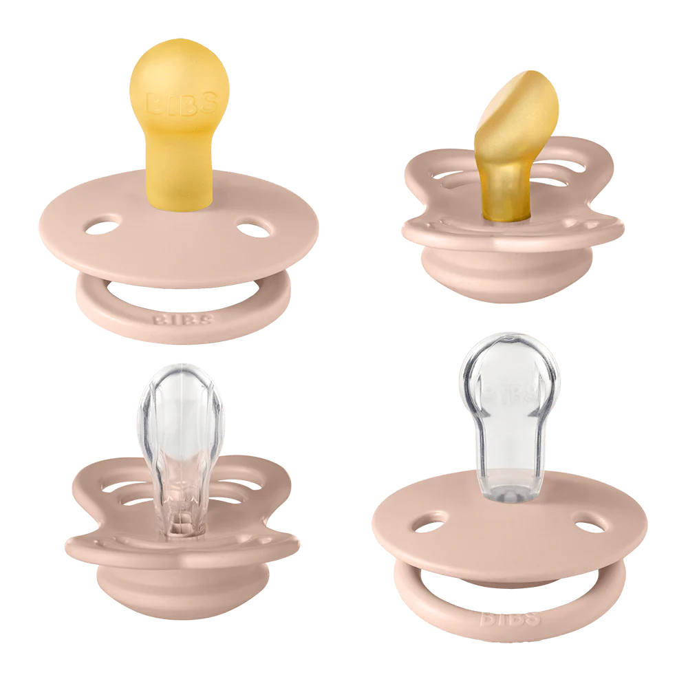 Bibs New Baby Pacifiers Try It Collection - Pack of 4 (Size 1)