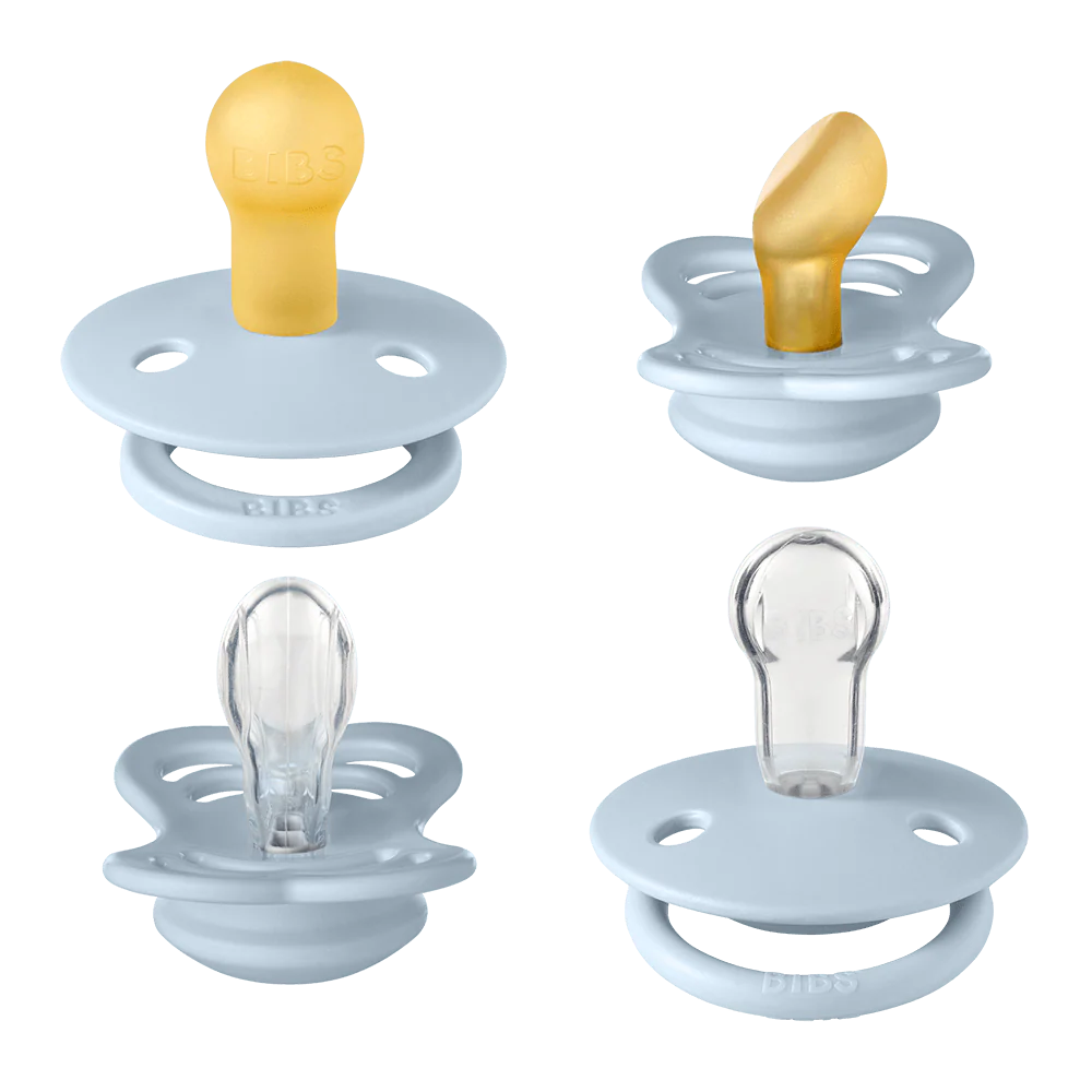 Bibs New Baby Pacifiers Try It Collection - Pack of 4 (Size 1)