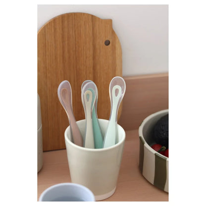 Beaba 1st Age Silicone Spoon (Natural) - Set of 4
