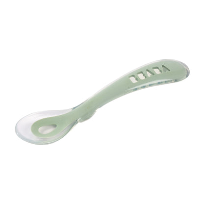 Beaba 2nd Age Silicone Spoon (Misty Green)