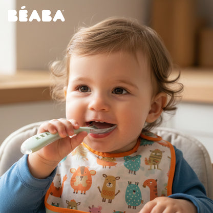 Beaba 2nd Age Silicone Spoon (Misty Green)