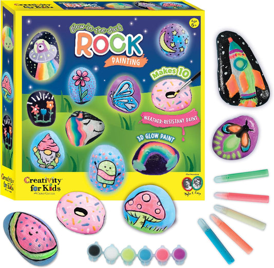 Creativity for Kids Glow in the Dark Rock Painting Kit