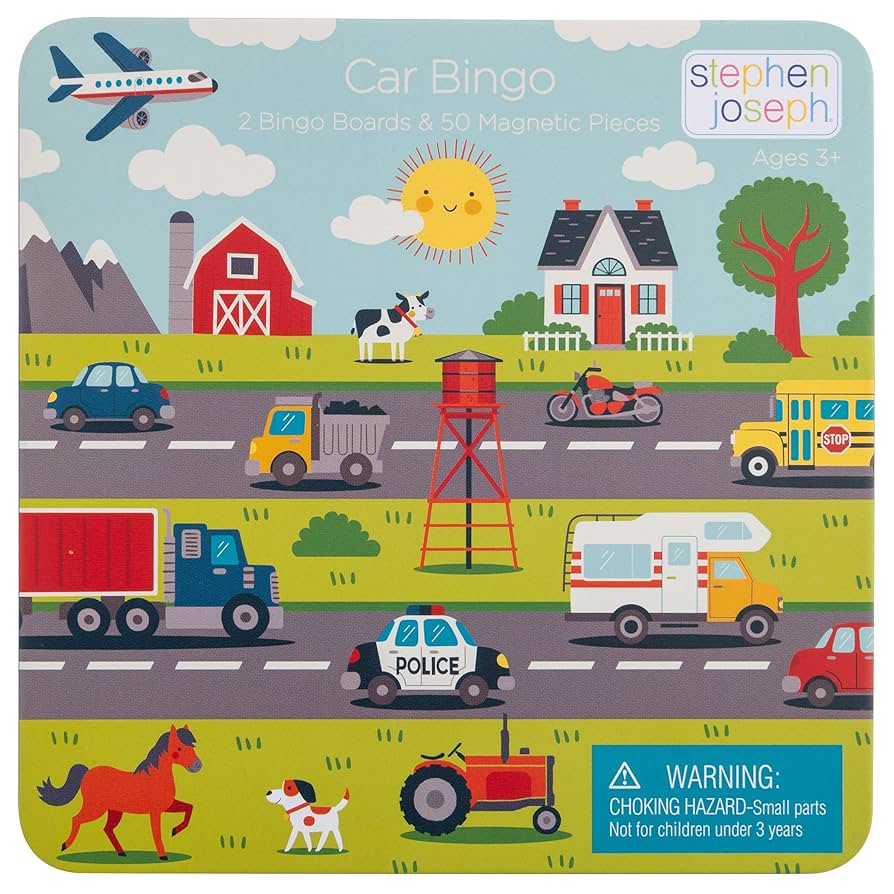 Stephen Joseph Road Trip Car Bingo Set Board Game