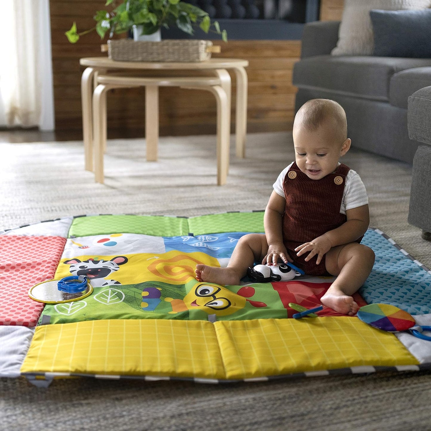 بساط لعب للاطفال من Baby Einstein مع ملعب الكرات