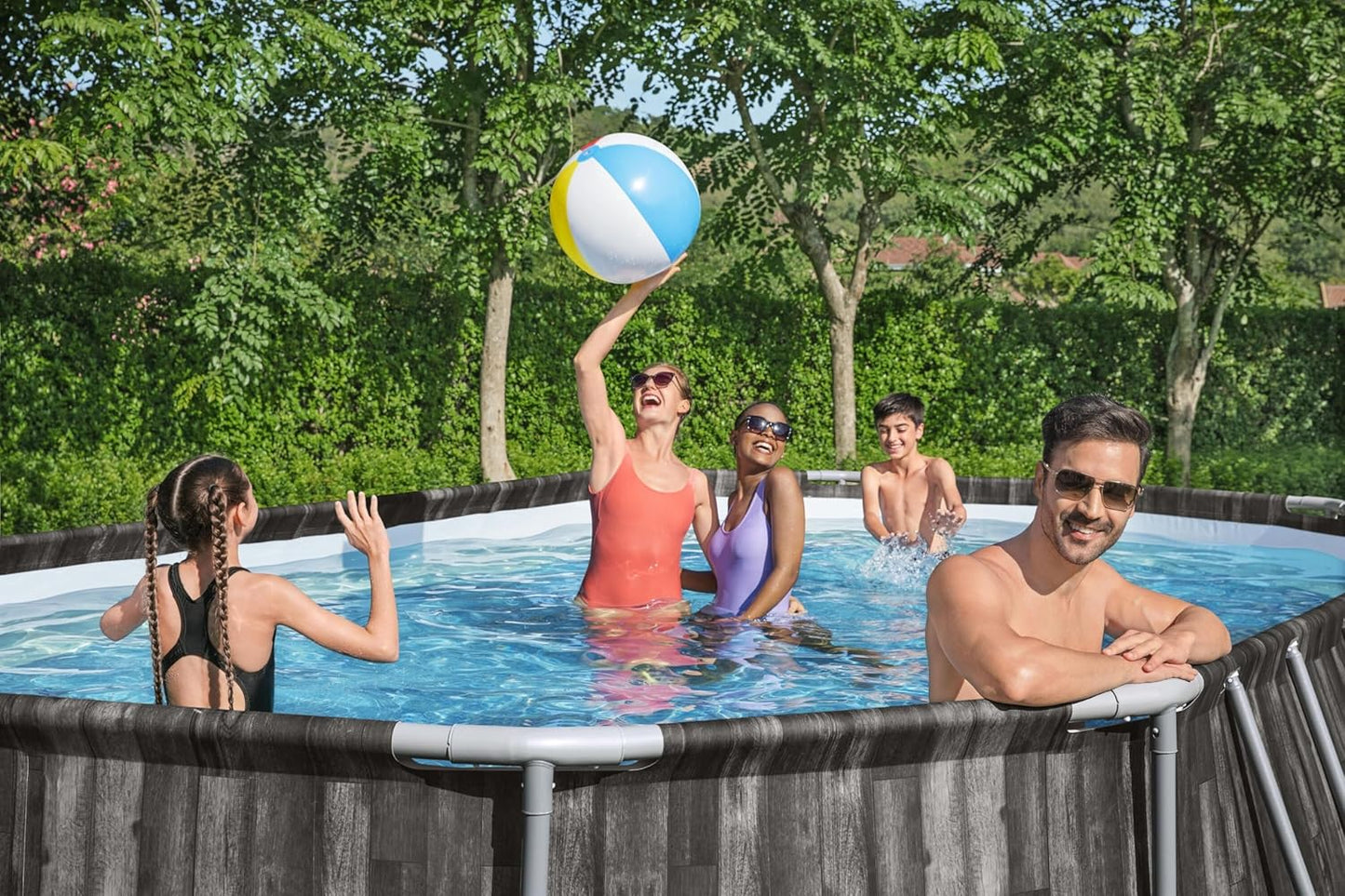 Bestway Oval Pool Set (20' x 12' x 48"/6.10m x 3.66m x 1.22m)